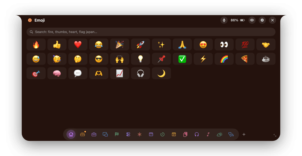 The Emoji page
